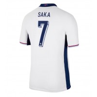 England Bukayo Saka #7 Fußballbekleidung Heimtrikot EM 2024 Kurzarm